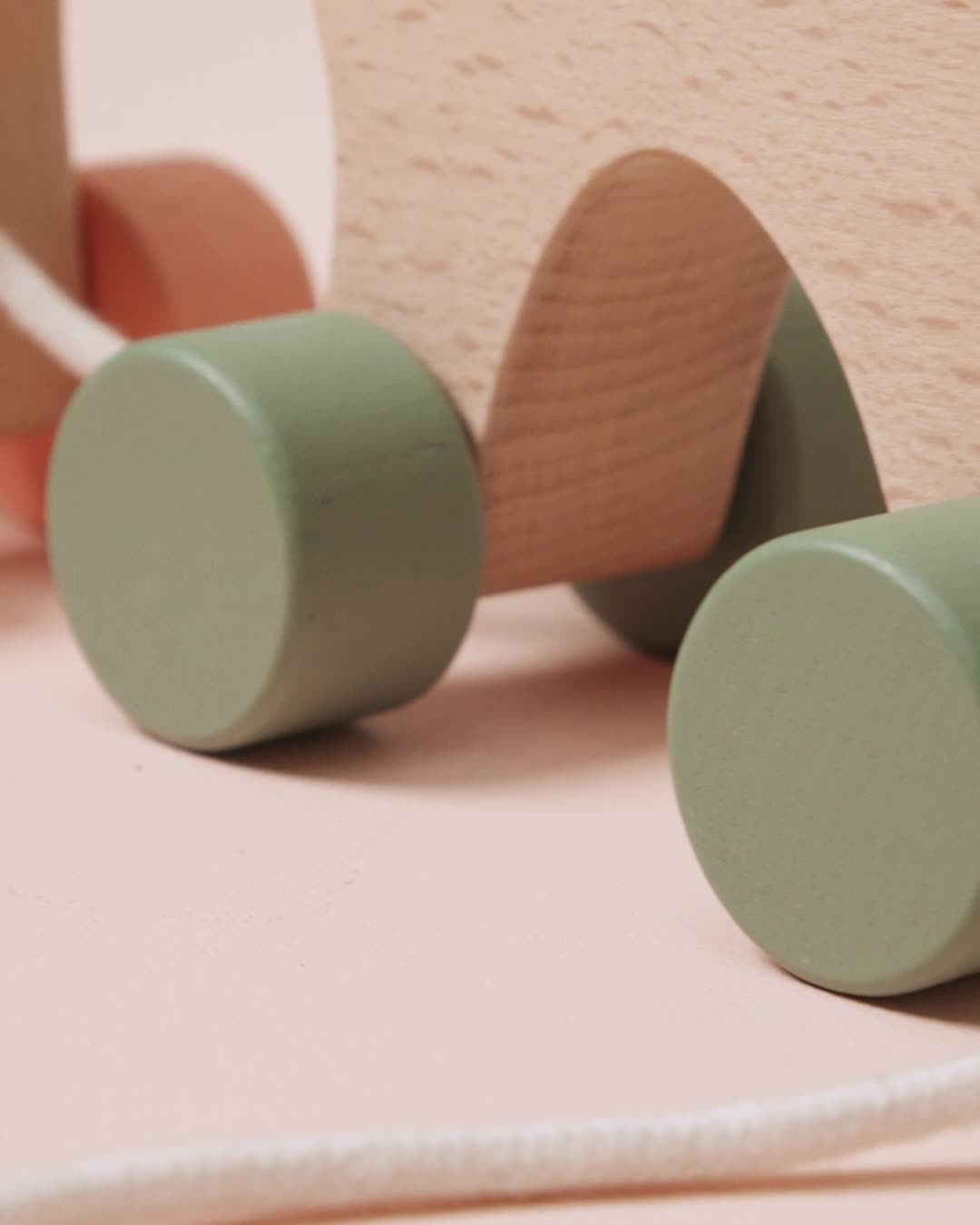 Дървена ирачка за дърпане Лосове